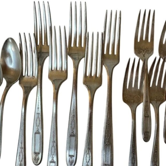 Silverplated Stainless Steel Flatware Set 27-Piece Service For Six - Picture 7 of 13